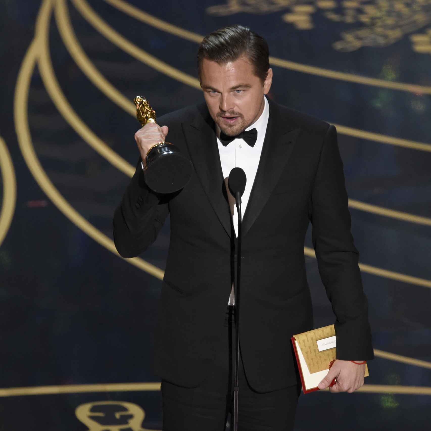 DiCaprio aprovechó su discurso para reivindicar la conservación del medioambiente