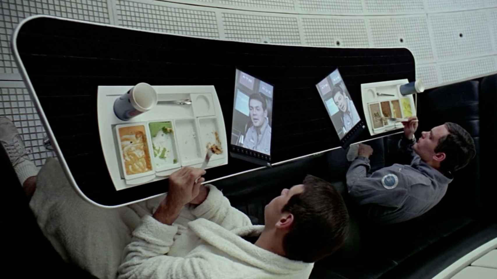 Tablets en la película 2001: Odisea en el espacio, de Stanley Kubrick.