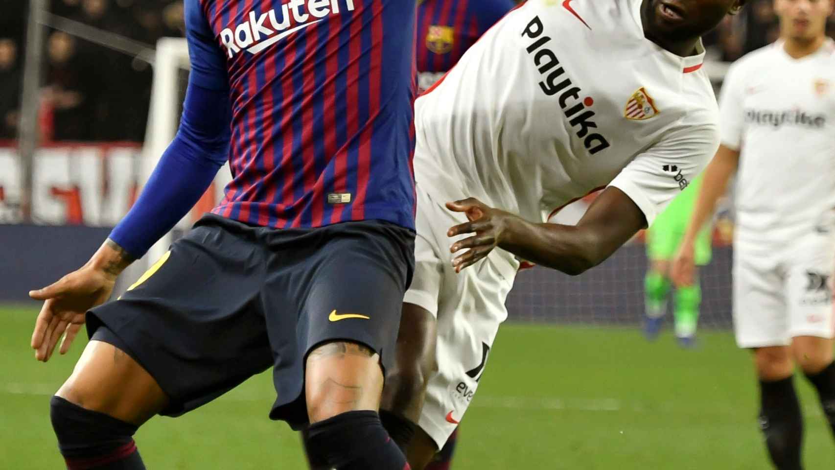 Boateng, en el partido ante el Sevilla.