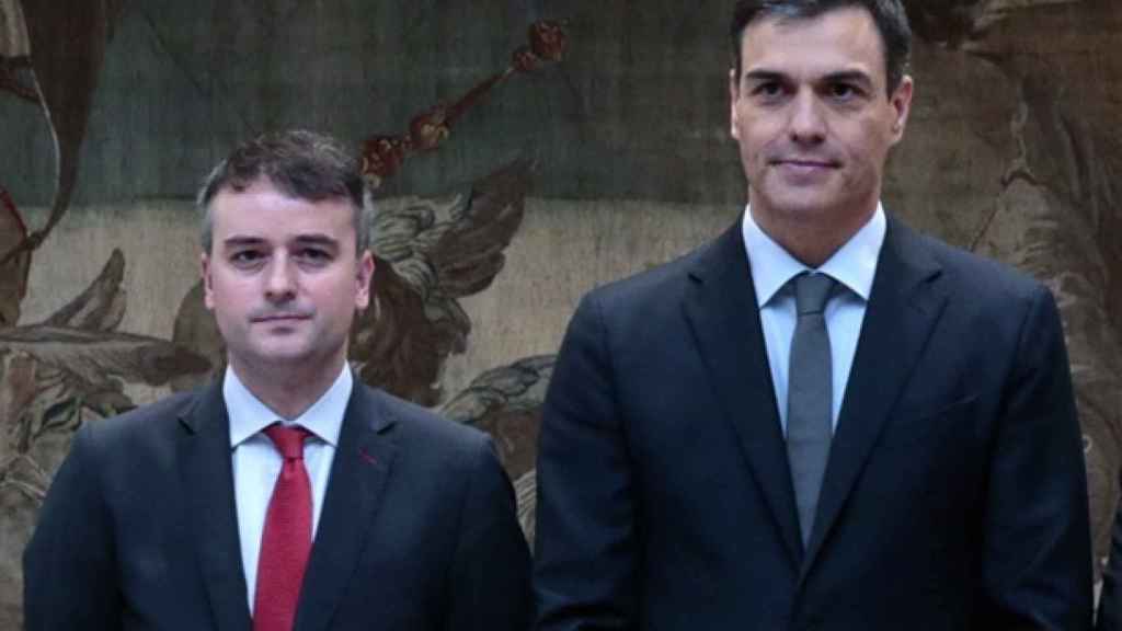 Iván Redondo y Pedro Sánchez.